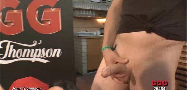  These babes sucked and fucked in a bar - German Goo Girls